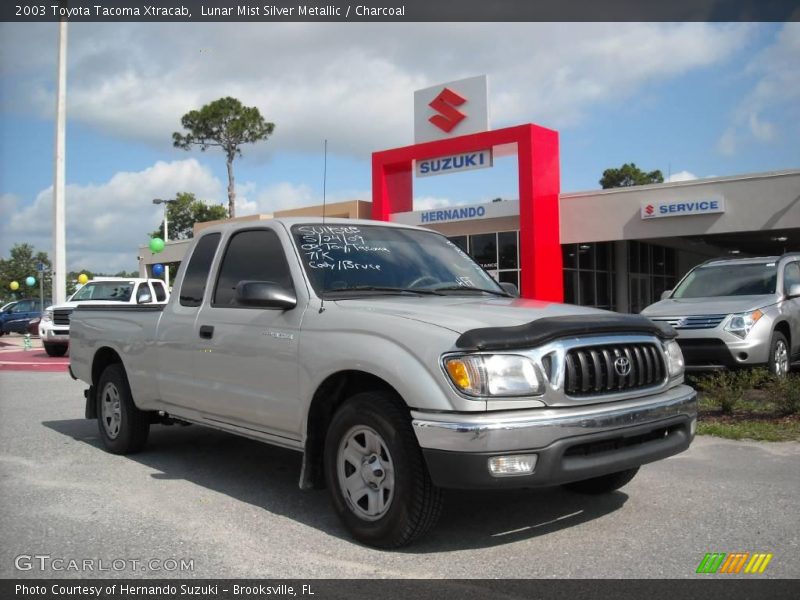 Lunar Mist Silver Metallic / Charcoal 2003 Toyota Tacoma Xtracab