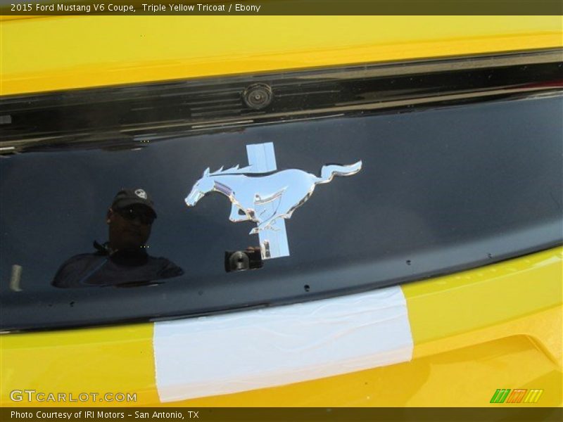 Triple Yellow Tricoat / Ebony 2015 Ford Mustang V6 Coupe