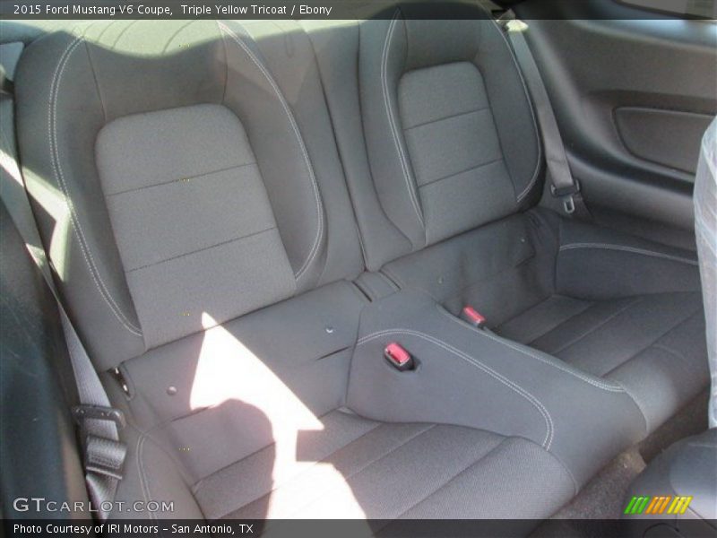 Triple Yellow Tricoat / Ebony 2015 Ford Mustang V6 Coupe