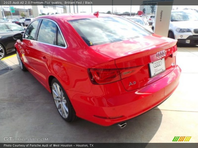 Brilliant Red / Black 2015 Audi A3 2.0 Premium Plus quattro