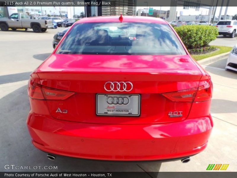 Brilliant Red / Black 2015 Audi A3 2.0 Premium Plus quattro