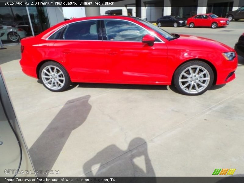 Brilliant Red / Black 2015 Audi A3 2.0 Premium Plus quattro