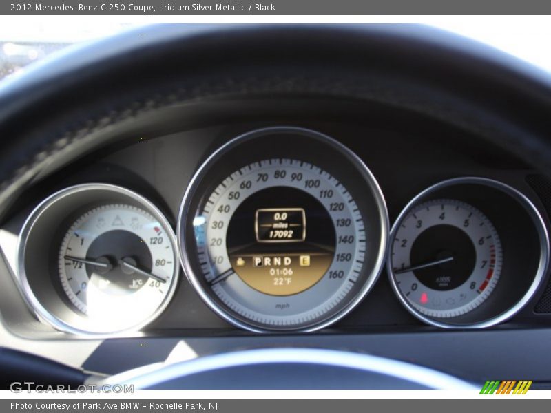 Iridium Silver Metallic / Black 2012 Mercedes-Benz C 250 Coupe