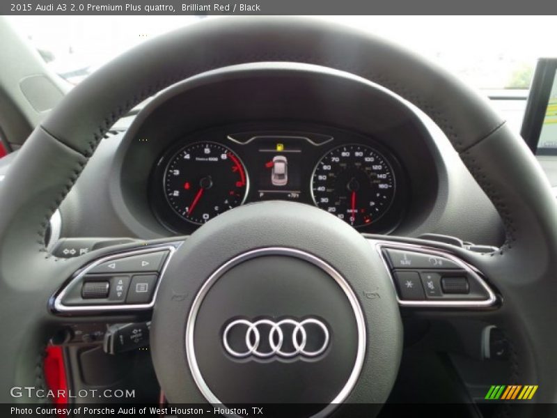 Brilliant Red / Black 2015 Audi A3 2.0 Premium Plus quattro