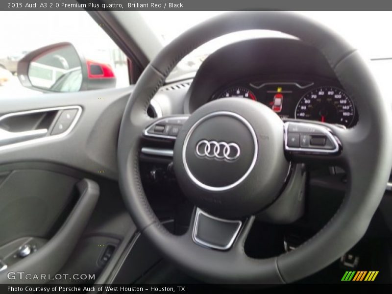 Brilliant Red / Black 2015 Audi A3 2.0 Premium Plus quattro