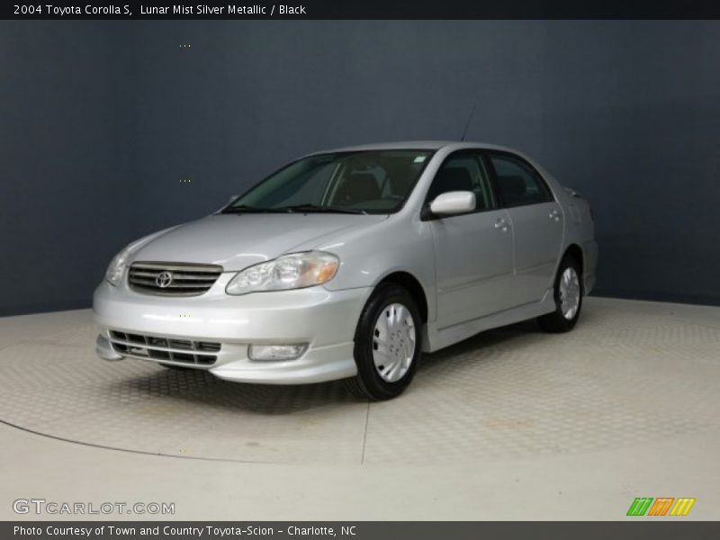 Lunar Mist Silver Metallic / Black 2004 Toyota Corolla S
