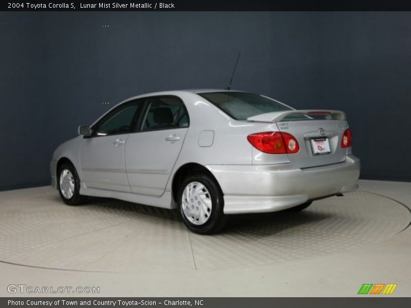 Lunar Mist Silver Metallic / Black 2004 Toyota Corolla S