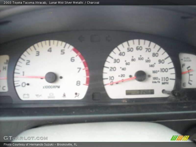 Lunar Mist Silver Metallic / Charcoal 2003 Toyota Tacoma Xtracab