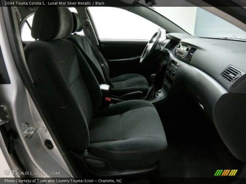 Lunar Mist Silver Metallic / Black 2004 Toyota Corolla S