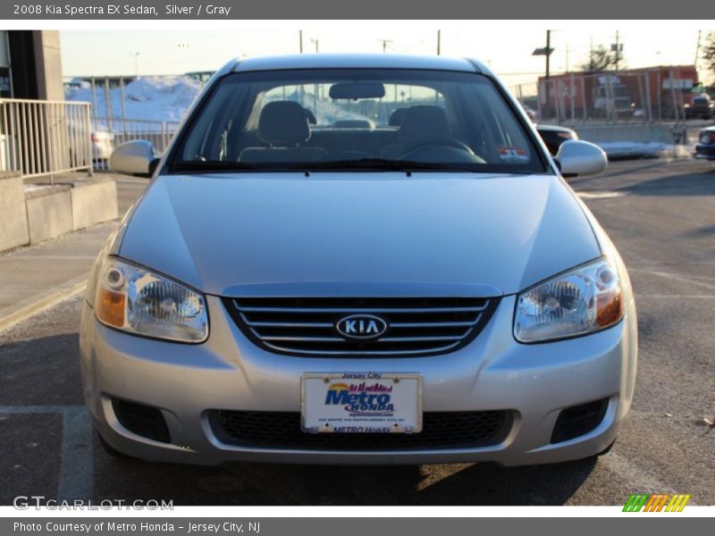 Silver / Gray 2008 Kia Spectra EX Sedan