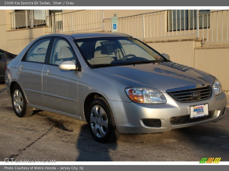 Silver / Gray 2008 Kia Spectra EX Sedan