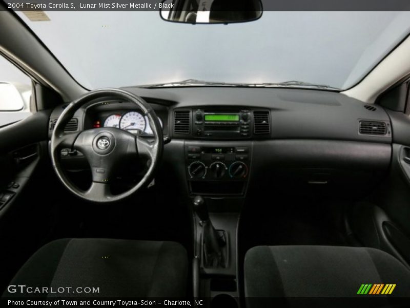 Lunar Mist Silver Metallic / Black 2004 Toyota Corolla S