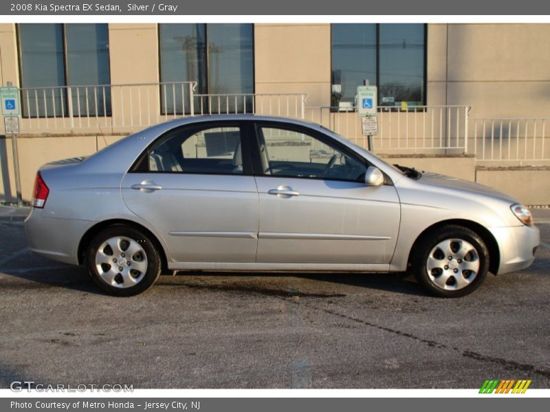 Silver / Gray 2008 Kia Spectra EX Sedan