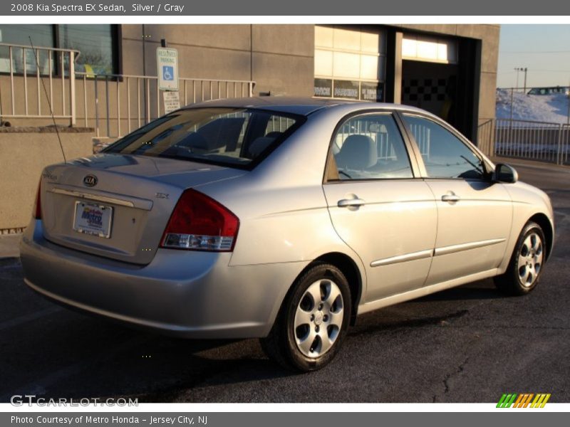 Silver / Gray 2008 Kia Spectra EX Sedan