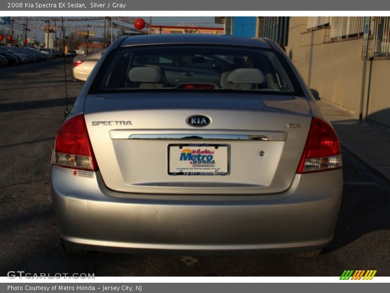 Silver / Gray 2008 Kia Spectra EX Sedan