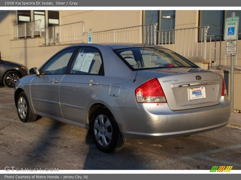 Silver / Gray 2008 Kia Spectra EX Sedan