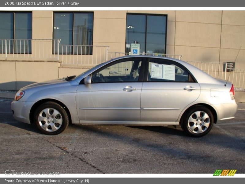 Silver / Gray 2008 Kia Spectra EX Sedan