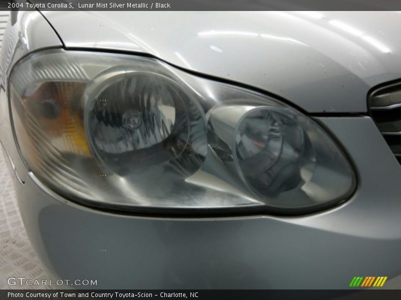 Lunar Mist Silver Metallic / Black 2004 Toyota Corolla S