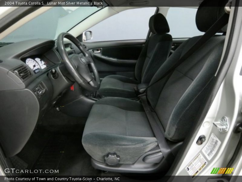 Lunar Mist Silver Metallic / Black 2004 Toyota Corolla S
