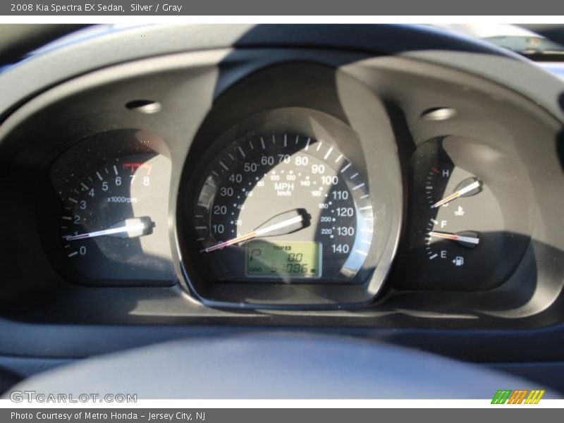 Silver / Gray 2008 Kia Spectra EX Sedan