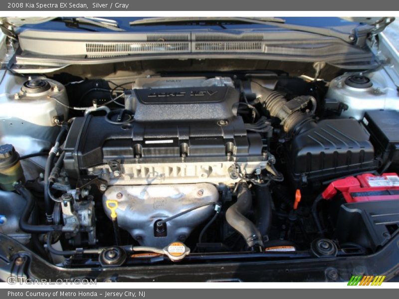 Silver / Gray 2008 Kia Spectra EX Sedan