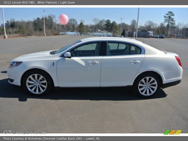 White Platinum / Light Dune 2013 Lincoln MKS FWD