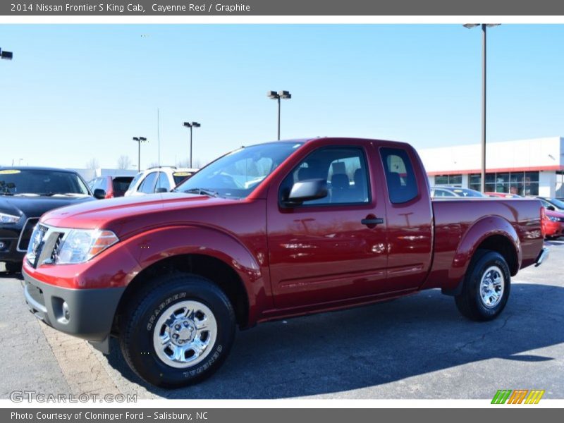 Cayenne Red / Graphite 2014 Nissan Frontier S King Cab