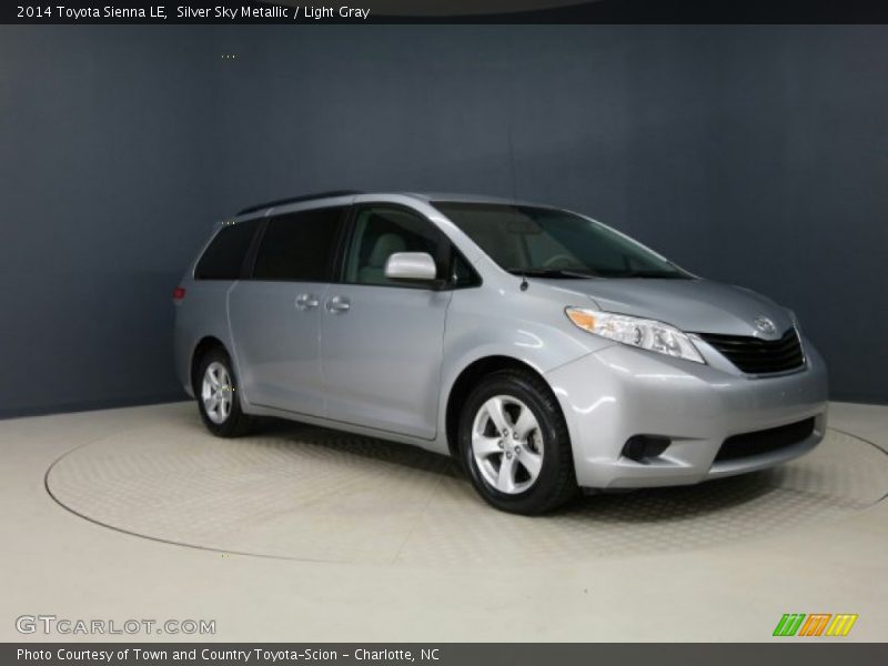 Silver Sky Metallic / Light Gray 2014 Toyota Sienna LE