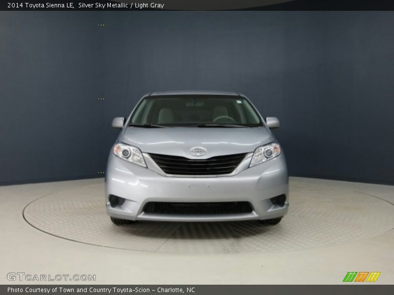 Silver Sky Metallic / Light Gray 2014 Toyota Sienna LE