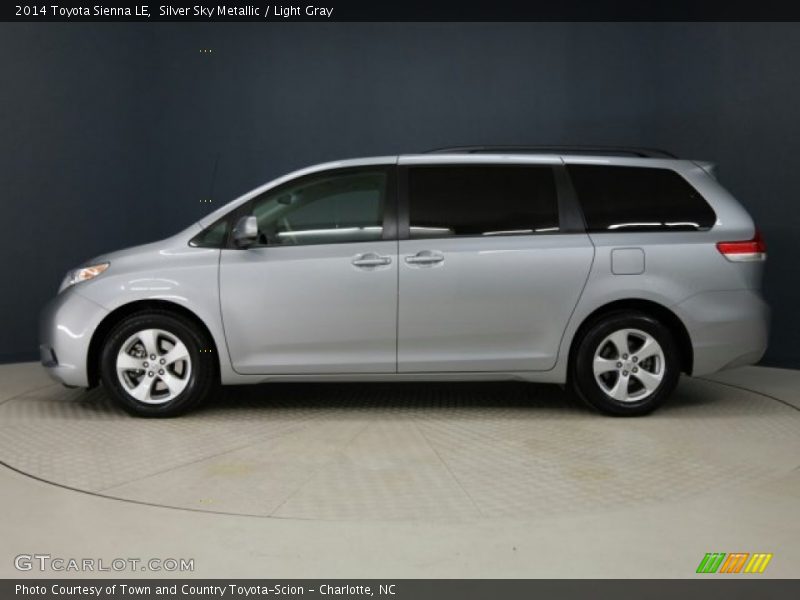 Silver Sky Metallic / Light Gray 2014 Toyota Sienna LE