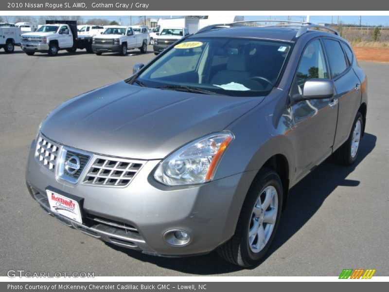 Gotham Gray / Gray 2010 Nissan Rogue SL AWD