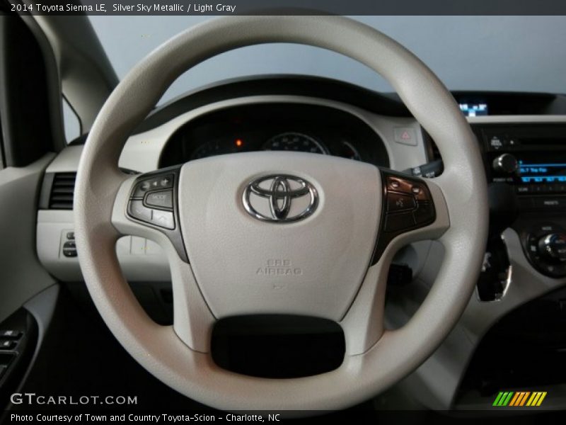 Silver Sky Metallic / Light Gray 2014 Toyota Sienna LE