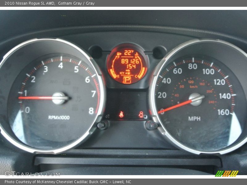 Gotham Gray / Gray 2010 Nissan Rogue SL AWD