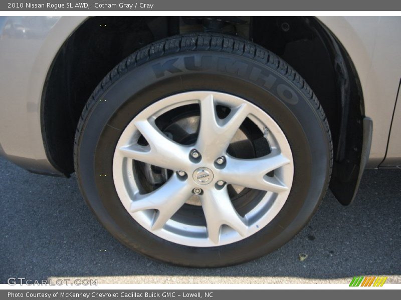 Gotham Gray / Gray 2010 Nissan Rogue SL AWD