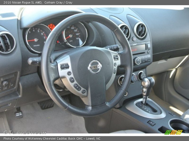 Gotham Gray / Gray 2010 Nissan Rogue SL AWD