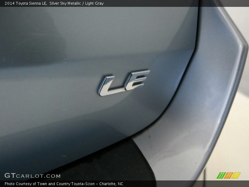 Silver Sky Metallic / Light Gray 2014 Toyota Sienna LE