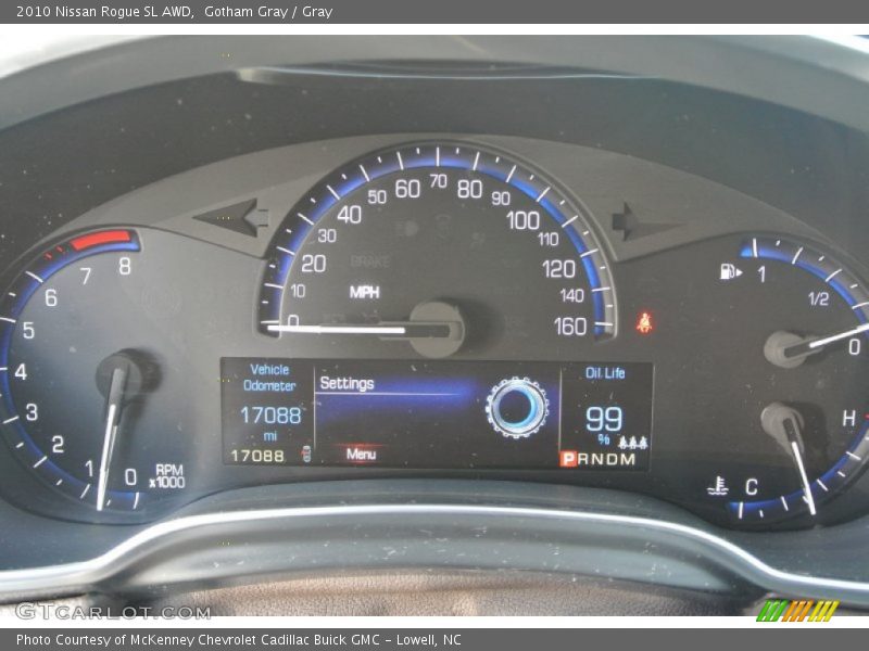 Gotham Gray / Gray 2010 Nissan Rogue SL AWD