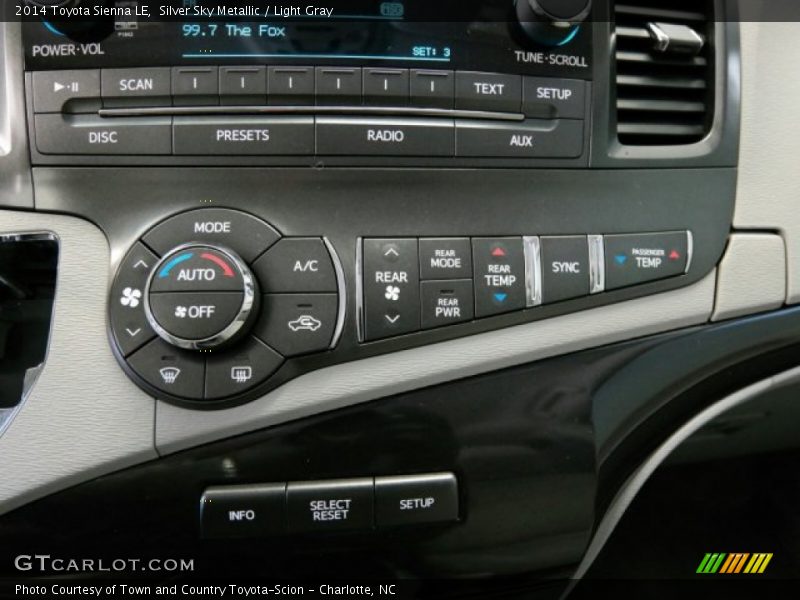 Silver Sky Metallic / Light Gray 2014 Toyota Sienna LE
