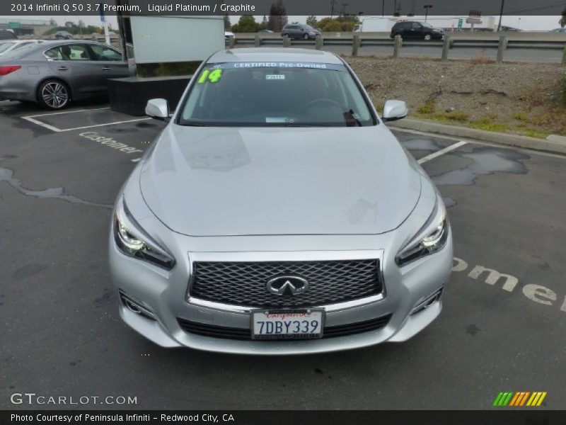 Liquid Platinum / Graphite 2014 Infiniti Q 50 3.7 Premium
