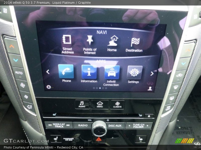 Liquid Platinum / Graphite 2014 Infiniti Q 50 3.7 Premium