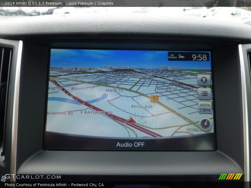 Liquid Platinum / Graphite 2014 Infiniti Q 50 3.7 Premium