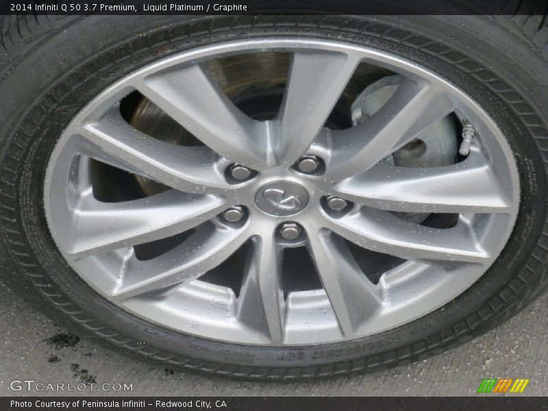 Liquid Platinum / Graphite 2014 Infiniti Q 50 3.7 Premium