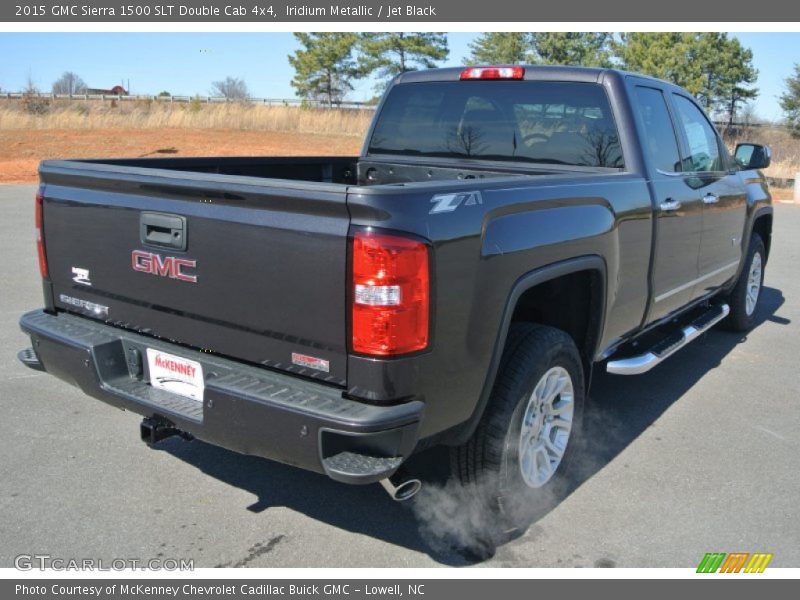 Iridium Metallic / Jet Black 2015 GMC Sierra 1500 SLT Double Cab 4x4