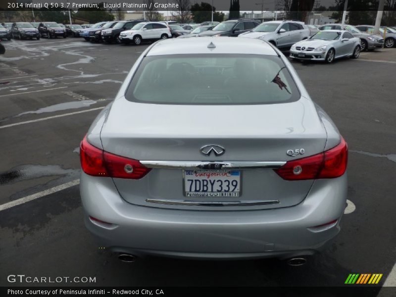 Liquid Platinum / Graphite 2014 Infiniti Q 50 3.7 Premium