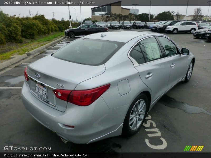 Liquid Platinum / Graphite 2014 Infiniti Q 50 3.7 Premium