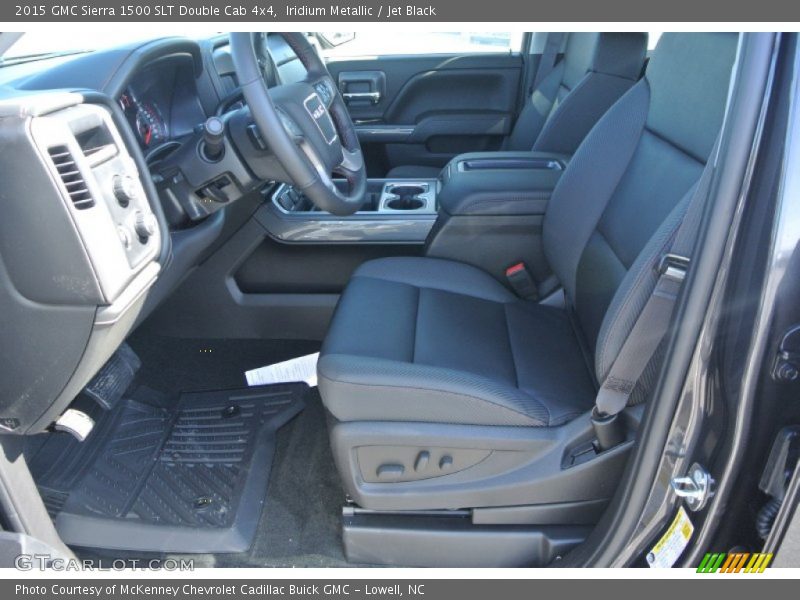 Iridium Metallic / Jet Black 2015 GMC Sierra 1500 SLT Double Cab 4x4