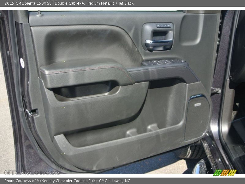 Iridium Metallic / Jet Black 2015 GMC Sierra 1500 SLT Double Cab 4x4