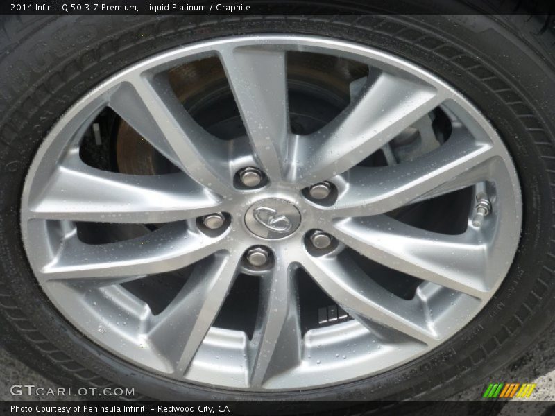 Liquid Platinum / Graphite 2014 Infiniti Q 50 3.7 Premium