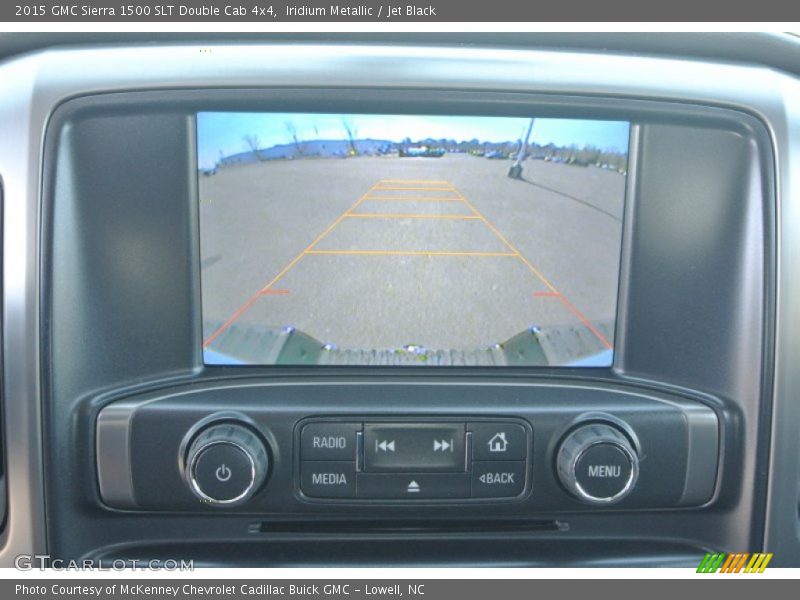 Iridium Metallic / Jet Black 2015 GMC Sierra 1500 SLT Double Cab 4x4