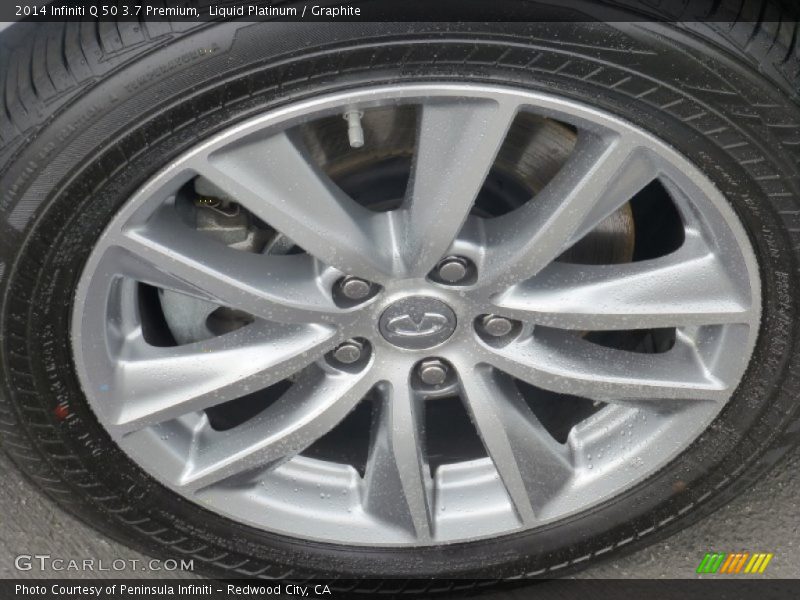 Liquid Platinum / Graphite 2014 Infiniti Q 50 3.7 Premium